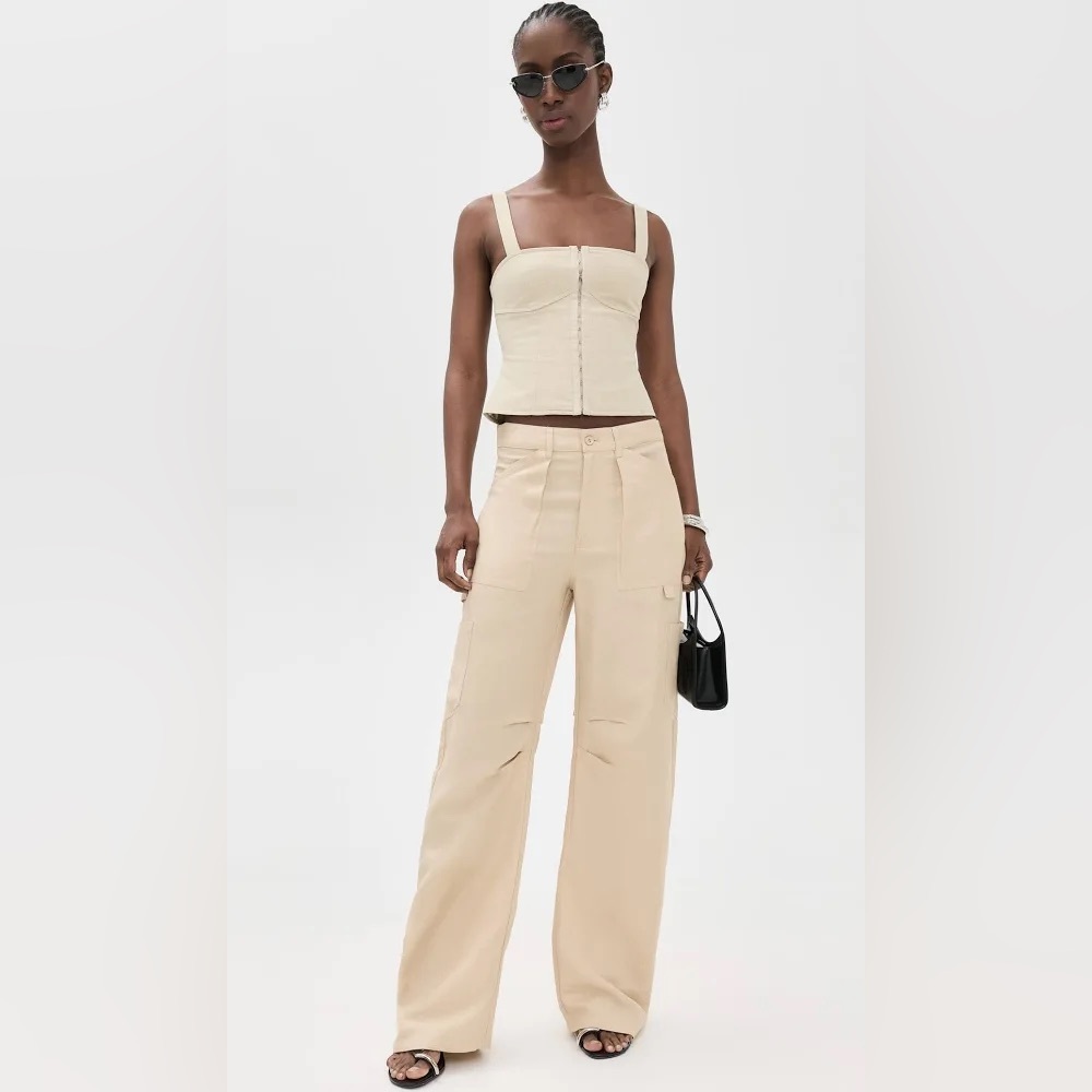 Lioness Beige Wide Leg Pants
